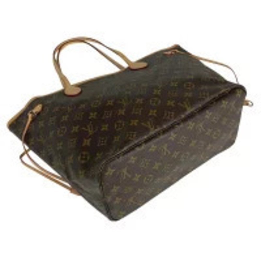Louis Vuitton Shopping Monogram Brown Neverfull Shoulder Tote Bag Brown